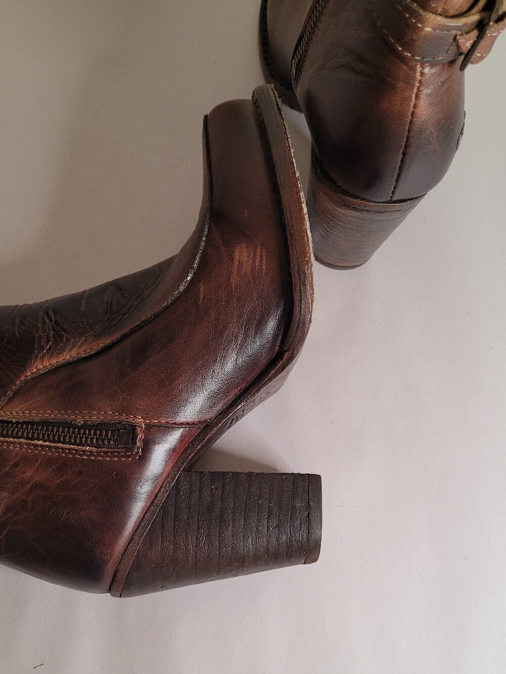 BED STU Isla Brown Heeled Booties - Picture 8 of 13